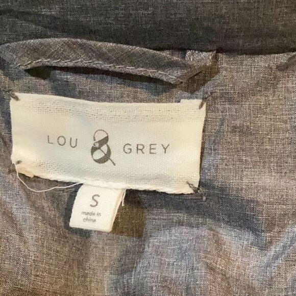 LOFT LOU & GREY sleeveless rain jacket athletic vest gray utilitarian Small - Picture 12 of 15